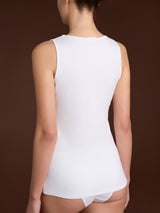 Thermo Cotton - Canottiera a spalla larga in caldo cotone Bianchi Donna - Ragno