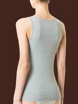 Thermo Cotton - Canottiera a spalla larga in caldo cotone Neri Donna - Ragno