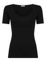 Thermo Cotton -Maglietta girocollo in caldo cotone  Neri Donna - Ragno