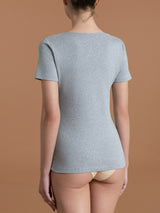 Thermo Cotton -Maglietta girocollo in caldo cotone Neri Donna - Ragno