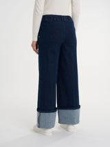 Jeans a Palazzo in 4 Seasons Denim Blu Donna - Ragno