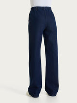 Jeans ampio con tasche in 4 Seasons Denim Blu Donna - Ragno