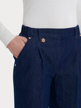 Jeans a carota con pinces in 4 Seasons Denim Blu Donna - Ragno