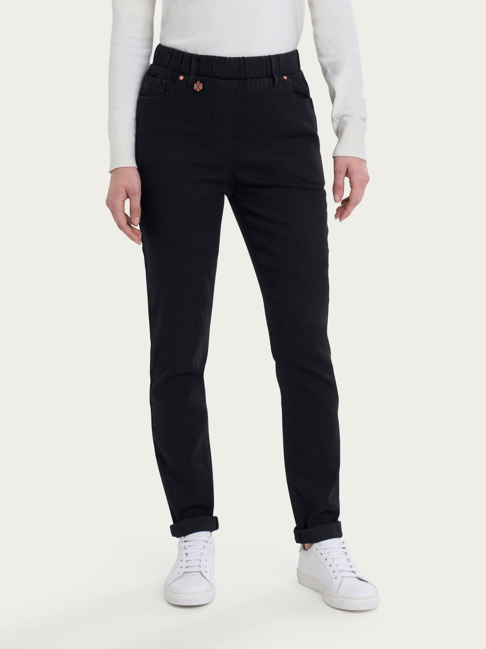 Jeans a 5 tasche in 4 Seasons Denim  Neri Donna - Ragno