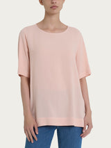 Blusa a manica corta in Ecoseta Rosa Donna - Ragno