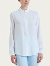 Camicia a manica lunga in Ecoseta Bianchi Donna - Ragno