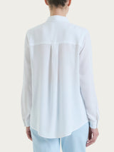 Camicia a manica lunga in Ecoseta Bianchi Donna - Ragno