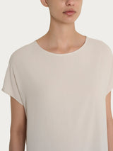 Blusa con manica Kimono in Ecoseta Bianchi Donna - Ragno