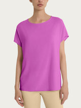Blusa con manica Kimono in Ecoseta Viola Donna - Ragno