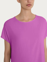 Blusa con manica Kimono in Ecoseta Viola Donna - Ragno