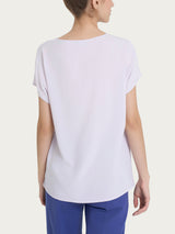 Blusa con manica Kimono in Ecoseta Rosa Donna - Ragno
