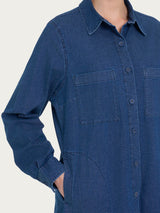 Shacket in Super Light Denim  Viola Donna - Ragno
