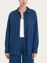 Shacket in Super Light Denim  Viola Donna - Ragno
