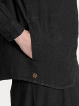 Shacket En Super Light Denim Negro Mujer - Ragno