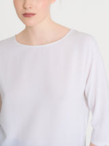 Maglietta con manica 3/4 kimono in Misto Viscosa Bianchi Donna - Ragno