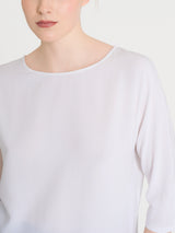 Maglietta con manica 3/4 kimono in Misto Viscosa Bianchi Donna - Ragno