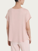 Maglietta con manica corta kimono in Misto Viscosa Rosa Donna - Ragno