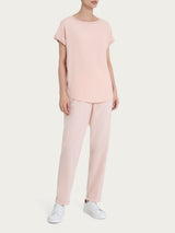 Maglietta con manica corta kimono in Misto Viscosa Rosa Donna - Ragno