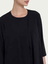 Cardigan con manica 3/4 in Misto Viscosa Neri Donna - Ragno