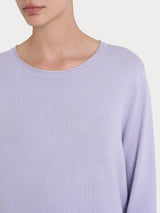 Maglia girocollo con manica lunga in Summertime Rosa Donna - Ragno