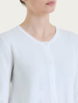 Cardigan aperto con bottoni in Summertime Bianchi Donna - Ragno