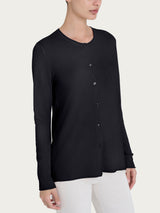 Cardigan aperto con bottoni in Summertime Neri Donna - Ragno