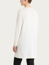Cardigan lungo aperto in Summertime Bianchi Donna - Ragno
