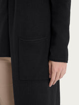 Cardigan lungo aperto in Summertime Neri Donna - Ragno