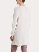 Cardigan lungo aperto in Summertime Bianchi Donna - Ragno