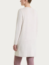 Cardigan lungo aperto in Summertime Bianchi Donna - Ragno