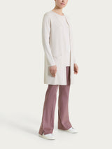 Cardigan lungo aperto in Summertime Bianchi Donna - Ragno