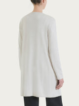 Cardigan lungo aperto in Summertime Bianchi Donna - Ragno