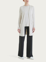 Cardigan lungo aperto in Summertime Bianchi Donna - Ragno