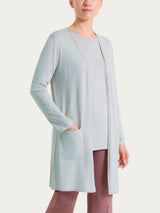 Cardigan lungo aperto in Summertime Grigi Donna - Ragno