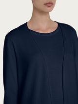 Cardigan aperto in Summertime Blu Donna - Ragno