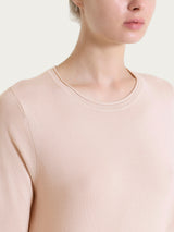 Maglia girocollo con manica 3/4 in Summertime Rosa Donna - Ragno
