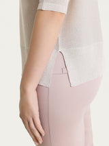 Maglia con manica a pipistrello in Crêpe Lurex Viola Donna - Ragno