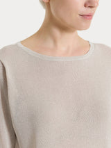 Maglia con manica 3/4 in Crêpe Lurex Viola Donna - Ragno