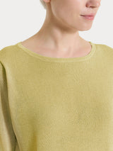 Maglia con manica 3/4 in Crêpe Lurex Verdi Donna - Ragno