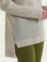 Cardigan con bottoni in Crêpe Lurex Bianchi Donna - Ragno