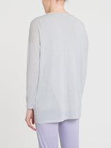 Cárdigan en Crêpe Lurex Blanco para mujer - Ragno