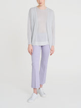 Cárdigan en Crêpe Lurex Blanco para mujer - Ragno