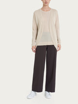 Cardigan in Crêpe Lurex Bianchi Donna - Ragno