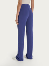 Pantalone ampio in Crêpe Satin Blu Donna - Ragno