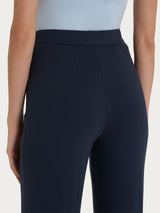 Pantalone ampio con tasche in jersey di viscosa crêpe Blu Donna - Ragno