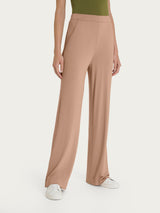 Pantalone ampio con tasche in jersey di viscosa crêpe Marroni Donna - Ragno