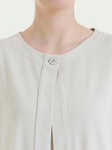 Cardigan corto in jersey di viscosa crêpe Bianchi Donna - Ragno