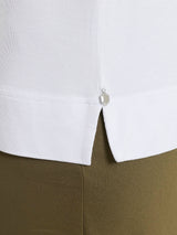 Maglietta con scollo a V in Viscosa Summer Bianchi Donna - Ragno