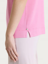 Maglietta con scollo a V in Viscosa Summer Rosa Donna - Ragno