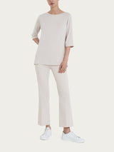 Maglietta con manica 3/4 in misto viscosa Bianchi Donna - Ragno